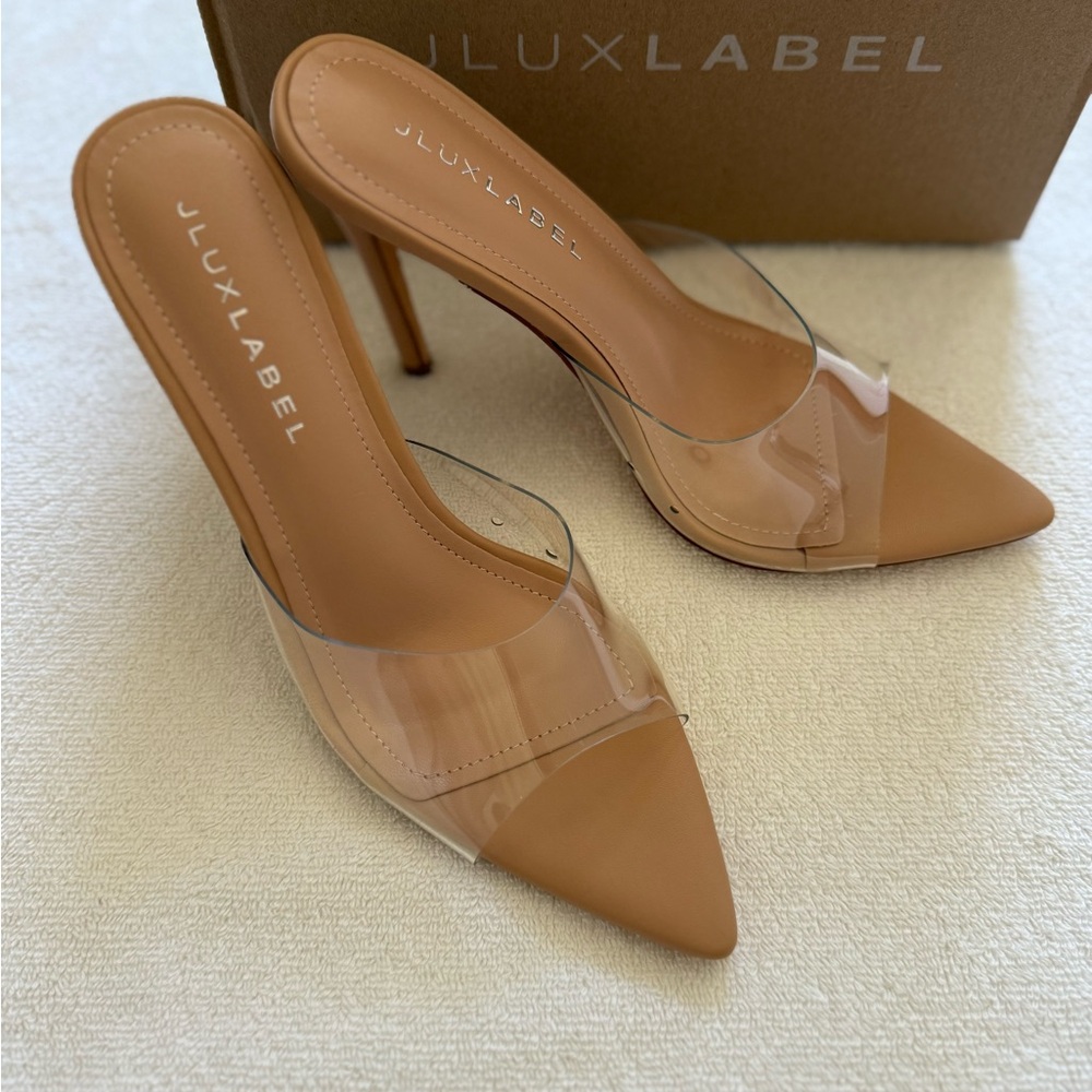 JLUXLABEL Cream Heels Elegant Design - Picture 5 of 6